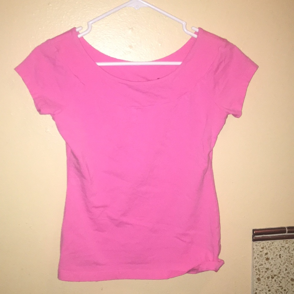 New York and company pink boat neck top Xs xsmall